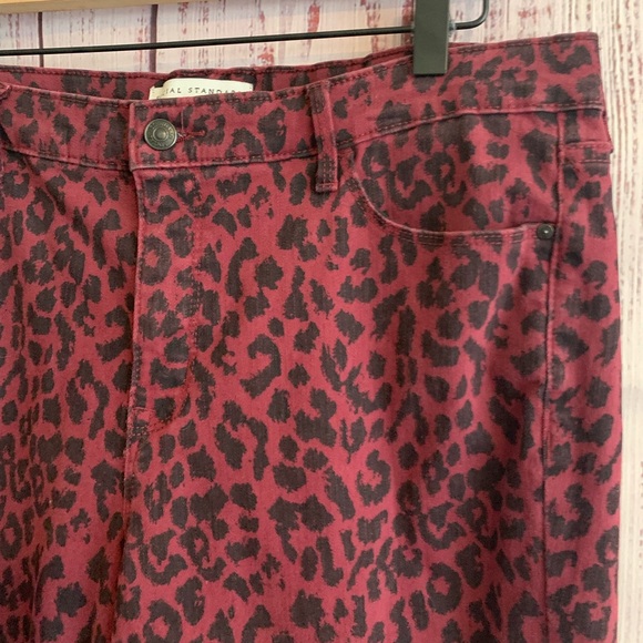 Red Leopard Print Skinny Ankle Jeans { Sanctuary } - Picture 5 of 11